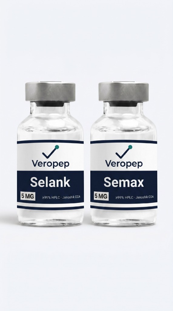 Neuro Stack Selank i Semax vijale